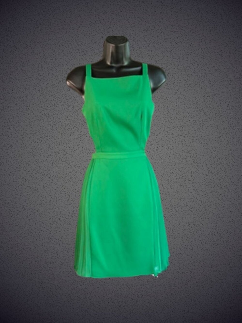 BCBG MaxAzria Sleeveless Open Back Fitted Bodice with Pleated Skirt